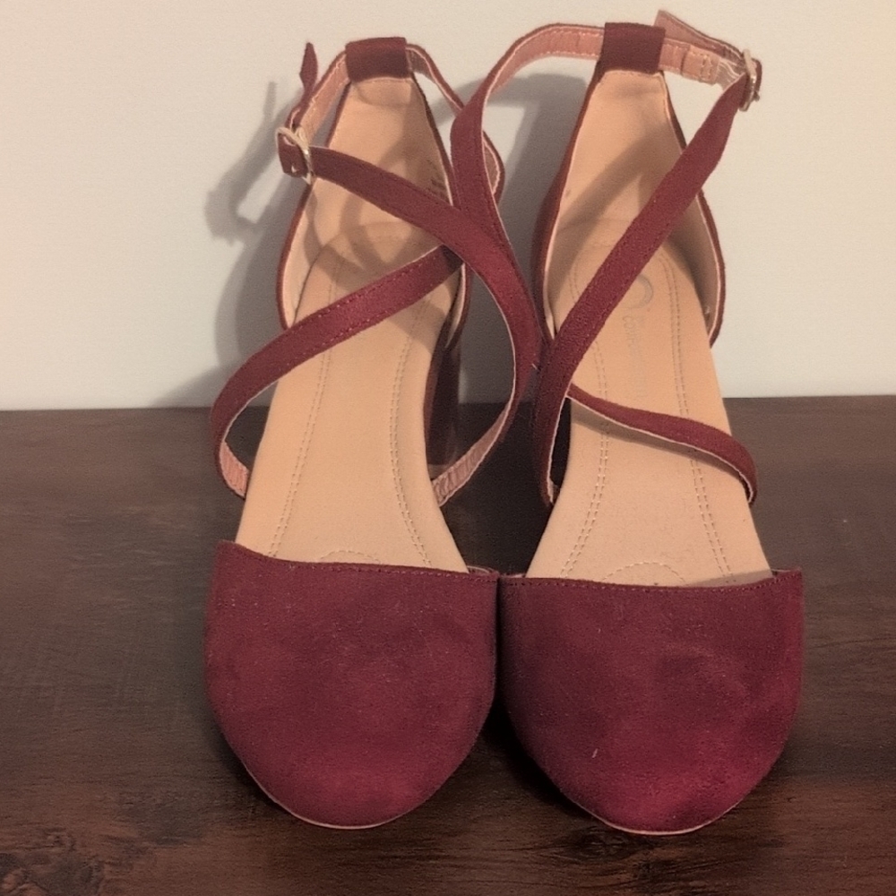 Elegant Burgundy Women's Shoes